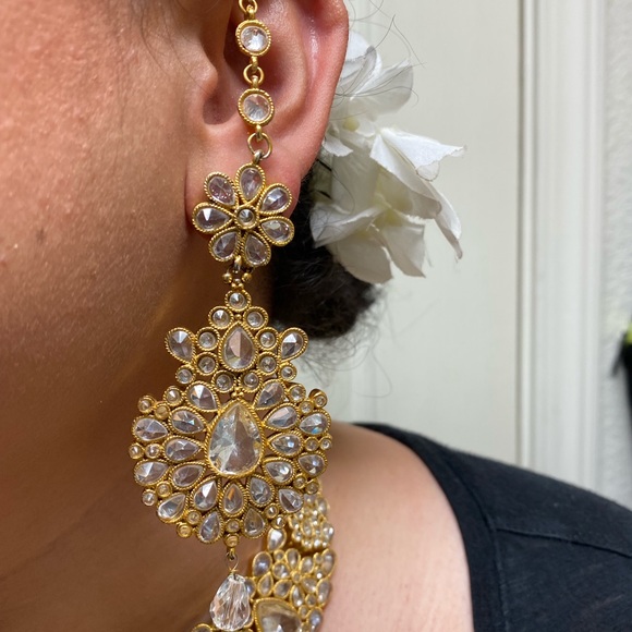 Gold Indian/ Punjabi necklace set - Picture 14 of 14